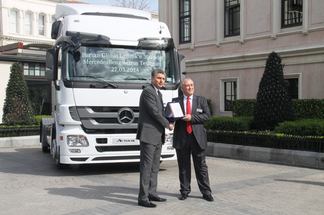 Barsan, Mercedes’ten 300 Actros çekici aldı